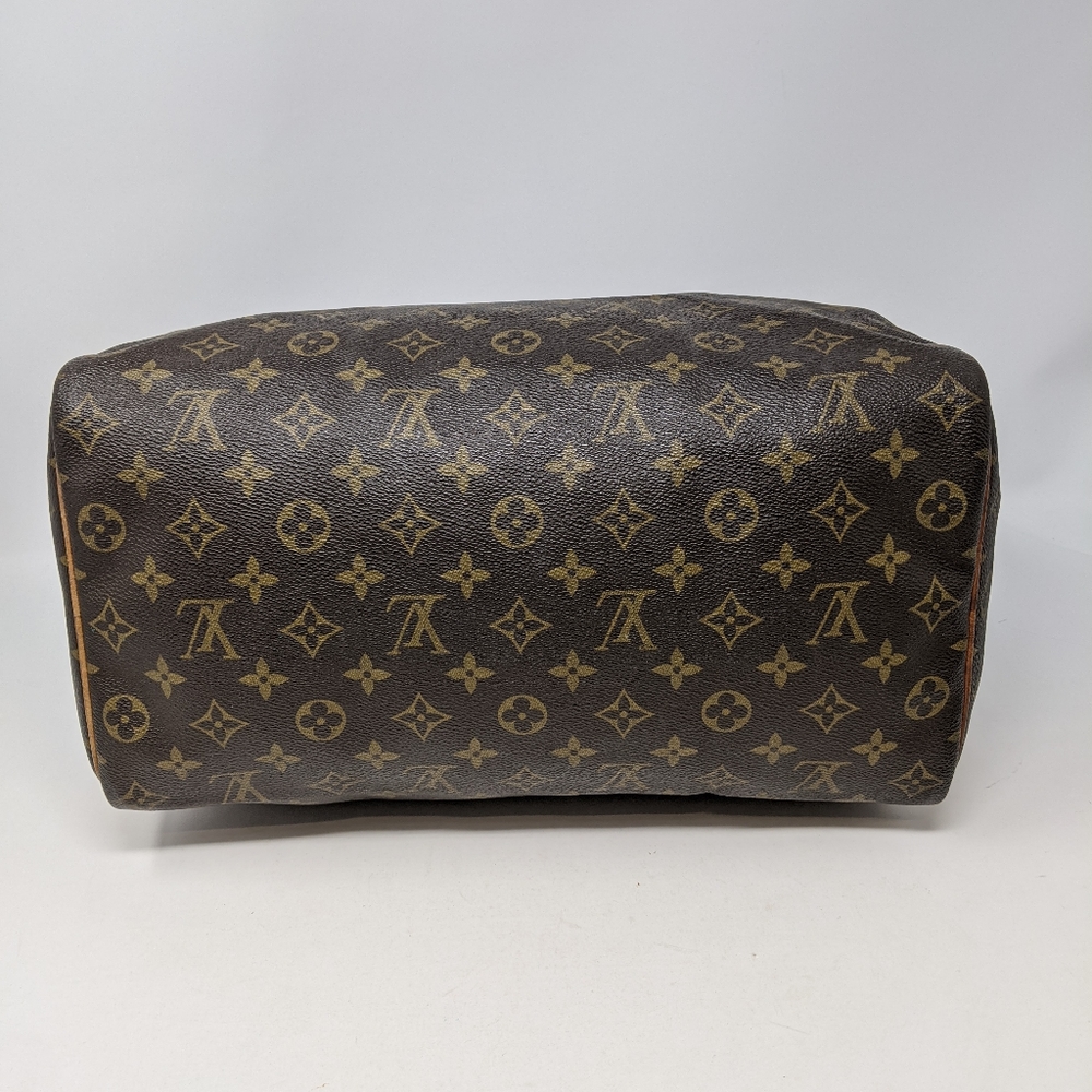 Louis Vuitton Brown Monogram Canvas Speedy Top-Handle Tote - Picture 3 of 15